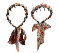 Weldphur Bandanas Peigne Pour Femme - Bandeau Cheveux Ondulés Avec Dents | 2 Pièces Serre-Tête Antidérapant Idéal Cadeau Femme