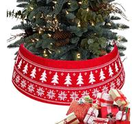 Weldphur Collier Artificiel pour Sapin de Noël,Cercle Ajustable pour Jupe d'arbre De Noël Tressé | Accessoires Décoratifs Rustiques Style Ferme pour Fêtes en Intérieur, Extérieur, Restaurant, Hôtel,