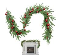 Weldphur Couronne de Noël d'intérieur en cèdre artificiel pour porte, décoration de vacances | Guirlande de décorations de Noël pour cheminée, arbre, table de Thanksgiving, intérieur, ferme, cour