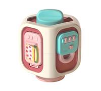 Weldphur Cube D'Activité pour Bébé - Planche Sensorielle Enfant | Cube Sensoriel Interactif d'Éveil Motricité Fine Manipulation pour Fille Bébé Voyage