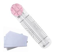 Weldphur Cutter Papier Pour Artisanat,4 En 1 Multifonction Découpeur Papier | Pour Cartes Photos Emballage Étiquette École