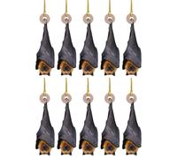 Weldphur Décorations De Chauve-Souris,Décoration d'Intérieur 2D en Acrylique à l'envers - 10 Pièces Décorations Gothiques pour Sapin de Noël | pour Chambre Fenêtre Et Lieu De Travail