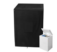 Weldphur Housse pour Congélateur Coffre | Housse De Protection Imperméable Pour Congélateur Armoire | En Tissu Oxford Avec Double Ouverture Supérieure Pour Balcon Jardin Patio Contenant À Boissons