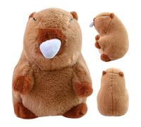Weldphur Jouets Capybara,Doudou Cartoon Réaliste Doux Et Mignon Au Nez Rose - Mignon Peluche Capybara | pour Filles Chambre Maison École Bureaux Cafés Librairies Canapés Présentation Lits Voitures