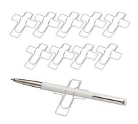 Weldphur Lot de 10 pinces à stylos, organiseur réutilisable en métal coloré - Porte-bloc pour crayons, trombones | pour bloc-notes, livre, carnet de croquis, planificateur, voyageurs, étudiants