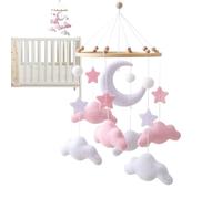 Weldphur Mobiles pour Bébé Lit Bébé | Mobile Nuage Pour Berceau En Feutrine,Décoration Apaisante en Feutre pour Filles et Garçons Crèche Chevet