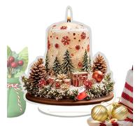 Weldphur Ornement en Acrylique de Noël - Décorations De Fêtes en Acrylique 2D pour Table | Pièce Maîtresse De Fête Ornements De Table pour Étagère Appui De Fenêtre Bibliothèque Bureau À Domicile
