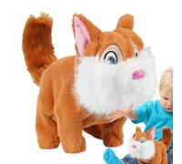 Weldphur Peluche Écureuil | Jouet Enfant Doudou Câlin et Apaisant | d'Accompagnement Interactif, Jouet Doux Éducatif pour - Décoration Chambre et Espace Travail
