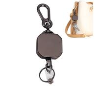 Weldphur Porte-badges Rétractables - Anneau avec Chaînette pour Clés - Dérouleurs de Badge Rétractables,pour Voyage Pêche Sport Événement Festival Chantier Entrepôt Camping Randonnée Trajet Quotidien