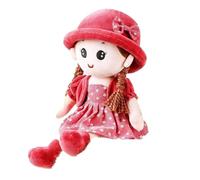 Weldphur Poupéen De Chiffon Fille, 35cm Mignonne Jouet Poupéen en Peluche, Poupéens Princesse avec Chapeau Et Vêtements, Poupéens De Chiffon Fille Décoration pour Anniversaire Noël Naissance
