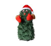 Weldphur Sapin de Noël Dansant - Sapin de Noël Dansant Chantant | Les Figurines Portent Un Chapeau de Père Noël pour, bébés, Tout-Petits, Bureau, Table de Bureau