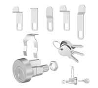 Weldphur Serrure De Boite Aux Lettres Avec Clés, Remplacement Serrure Meuble Bureau Zinc, Fournitures Quotidiennes Pour Jardin Allée Terrasse Porche Cour Chemin Patio Balcon