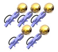 Weldphur Sonnettes de Canne à pêche,5 Pièces Portables À Clip Sonore,Sonnettes Clip on pour Canne À Pêche De Nuit - Eau salée, Eau Douce, Nuit, rivière, lac, Bar, Rive, mer,