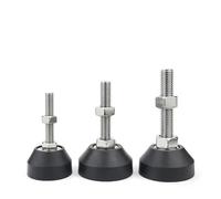 WELDRIC Pieds de réglage Fixes Robustes Pieds de nivellement Meubles réglables M8/M10, Bouchon Jambe à vis, Base pivotante, Pieds Tour articulés, Coussin Coulissant, Chaise Table(D40 x M8 x L60)