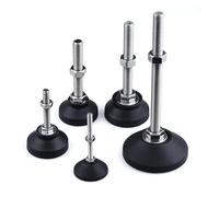 WELDRIC Pieds de réglage Fixes Robustes Tour réglable Universel D40, Pieds de nivellement Meubles M4/M5/M6, Pied à vis, Base Fixe, articulés, Coussinet Coulissant, 1 2 pièces(D40xM4x20,2Pcs)