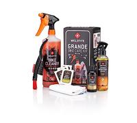 WELDTITE Kit d'entretien vélo 6 en 1 Grande - Nettoyage et entretien complets Kit d'entretien vélo comprenant nettoyant, dégraissant, lubrifiant, brosses, lingettes et chiffon de nettoyage