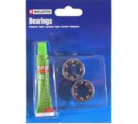 WELDTITE KIT ROULEMENT CAGE A BILLES + GRAISSE 1/4"" VELO MOYEU AXE FIXIE BMX NOS