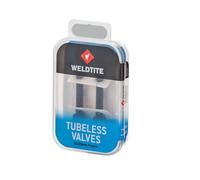 WELDTITE Kit Valve Presta Tubeless - Fiable et Durable - 2 x 55 mm, Noir