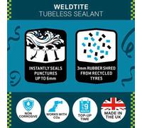 Liquide préventif anti-crevaison pour tubeless Weldtite Blanc