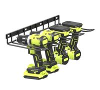 Weldun Organisateur mural pour outils électriques, 4 emplacements, porte-outils pour garage, abri à outils