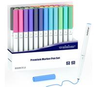 Welebar 1,0 pointe fine marqueurs pour Cricut Maker 3/Maker 4/Explore 3/Explore 4/Air 2, lot de 36 pièces, stylos à pointe moyenne pour écrire et dessiner, compatible avec la machine de découpe Cricut