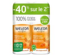 Weleda Argousier Déodorant 24h Roll-On Bio Lot de 2 x 50ml