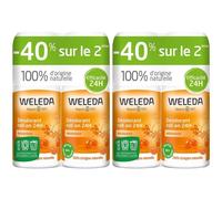 WELEDA Argousier Déodorant roll-on 24h Rouleau 2x100 ml