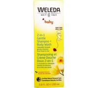 Weleda Baby Calendula Body Wash & Shampoo Shampooing et gel douche 2 en 1 pour enfants 200 ml