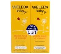 Weleda Baby Crème pour le Change Apaise les irritations Calendula Lot de 2 x 75 ml