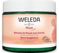 WELEDA - Baume de Massage Vergetures - Prévient et réduit l'apparition des vergetures - Pendant la grossesse - Pour femmes enceintes et allaitantes - Natrue* - Vegan*** - 150 ml
