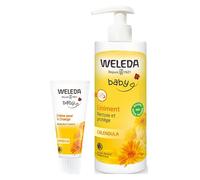 Weleda Bébé Calendula Liniment Bio 400ml + Crème pour le Change 75ml