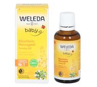WELEDA Bio Baby Bäuchlein Huile de massage cosmétique naturelle pour soulager les douleurs abdominales et les crampes des bébés et des tout-petits, huile de soin pour favoriser la digestion (1 x 50 ml