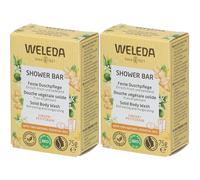 WELEDA Bio Douche Végétale Solide Gingembre & Petit Grain Savon 2x75 g