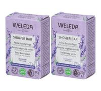 WELEDA Bio Douche Végétale Solide Lavender & Vétiver Savon 2x75 g