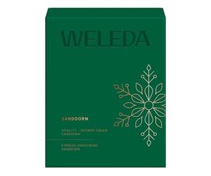 WELEDA Coffret cadeau de Noël bio à l'argousier 2025 - Cosmétique naturel pour l'hiver - Ensemble cadeau de Noël composé d'un gel douche et d'une crème pour les mains - Unisexe