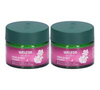 Weleda Crème de Nuit Lissante à la Rose Sauvage & Thé Blanc Pour La Peau 2x40 ml