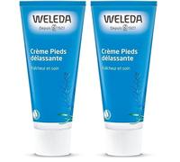 WELEDA - Crème Pieds délassante - Délasse et rafraîchit - Efficace en cas de transpiration et d'inconfort, idéal pour les sportifs - NATRUE* - 75 ml (Lot de 2)