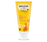 WELEDA - Crème protectrice Visage Calendula - Hydrate et Nourrit - Pour la peau délicate des bébés et des jeunes enfants - NATRUE* - Bio** - 50 ml