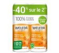 Weleda Déodorant Argousier Roll-on 24H Lot de 2 x 50 ml - Flacon-Bille 2 x 50 ml