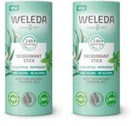 WELEDA - Deodorant stick Eucalyptus Peppermint - Efficacité 24H - Vegan* - Certifié Natrue** - Stick 50 g (Lot de 2)