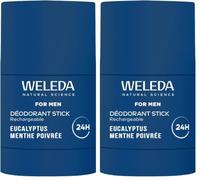 WELEDA - Déodorant Stick Rechargeable For Men 50g (Lot de 2)