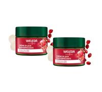 WELEDA - Duo Crème de Jour raffermissante Grenade et Peptides de Maca - Réduit les rides et illumine le teint - Vegan - Certifié Natrue- Pot 40 ml x 2