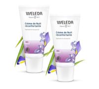 WELEDA - Duo Crème de Nuit Régénérante Iris - Hydrate et Ressource - Certifié Natrue**- Tube 30 ml x 2