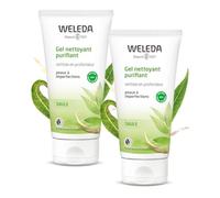 WELEDA - Duo Gel nettoyant purifiant - Peaux à imperfections - Vegan* - Certifié Natrue** - Tube 100 ml x 2