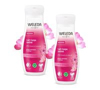 WELEDA - Duo Lait Corps satiné à la Rose Musquée - Effet lissant et velouté - Vegan* - Certifié Natrue**- Flacon 200 ml x 2