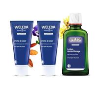 WELEDA - DUO rituel visage homme - Crème à raser + Lotion après rasage - Peaux normales - Certifié Natrue**- Tube 75 ml et flacon 100ml