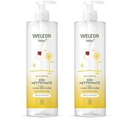 WELEDA - Eau nettoyante au Calendula sans parfum - 400 ml - Nettoie en douceur - Pour la toilette quotidienne des peaux délicates des bébés et des jeunes enfants - / - 400 ml (Lot de 2)