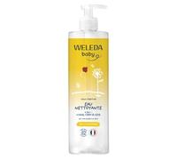 WELEDA - Eau nettoyante sans parfum Calendula - 400 ml | Nettoie En Douceur, 3-En-1 Visage Corps Siège, Sans Rinçage, Dès La Naissance, Formulée, Format Pompe Pratique, NATRUE
