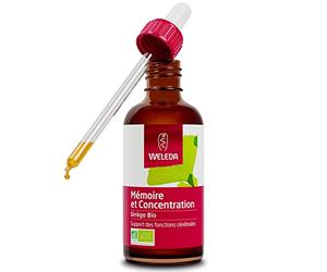 WELEDA - EPB® Ginkgo Bio - Mémoire et concentration - Soutient les performances cérébrales - Complément Alimentaire Naturel - Bio** - Vegan*** - 60 ml