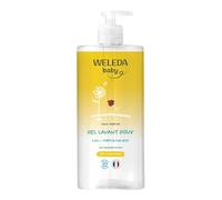 WELEDA - Gel lavant doux sans parfum Calendula - 750 ml | Ne Pique Pas Les Yeux, Base Lavante Douce, Sans Alcool, Usage Quotidien, Pompe NATRUE